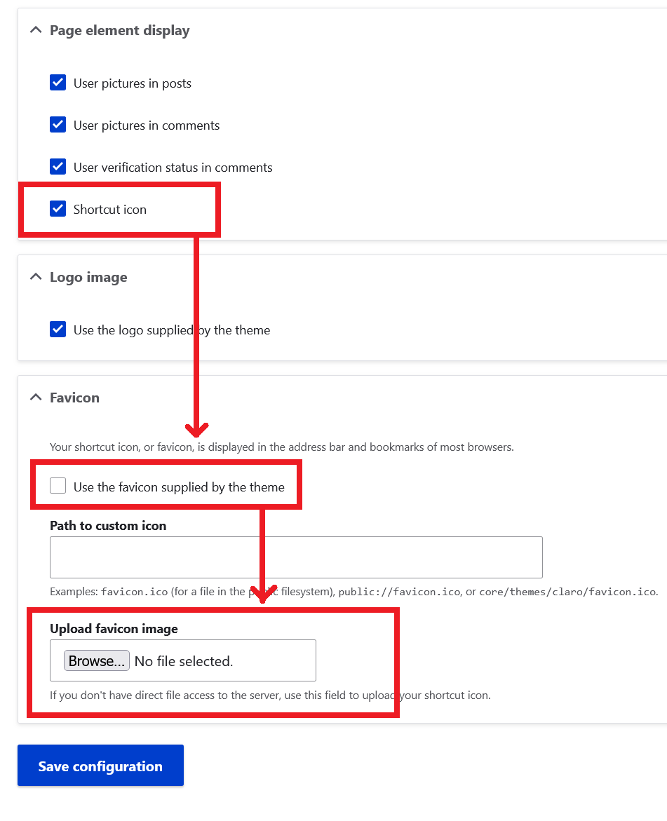 change drupal favicon