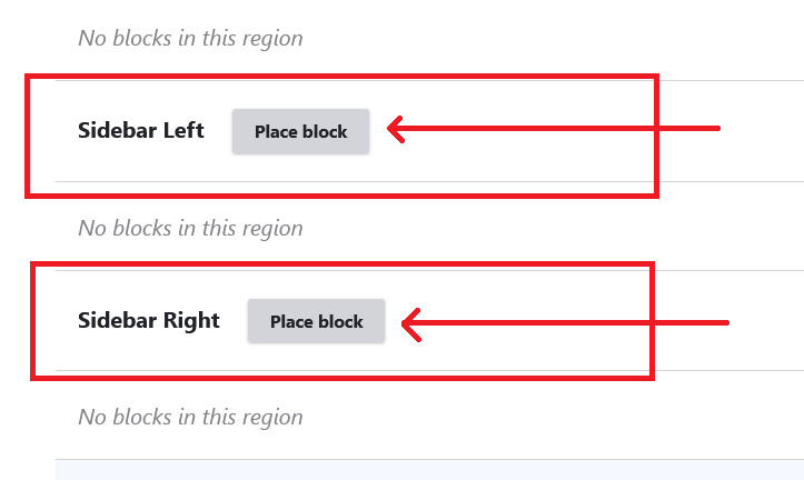 place block in sidebar