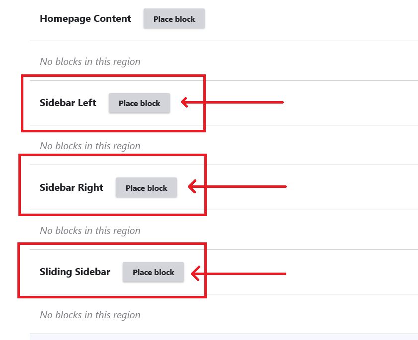 place block in sidebar