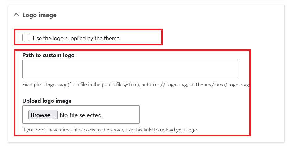 change logo of Drupal site