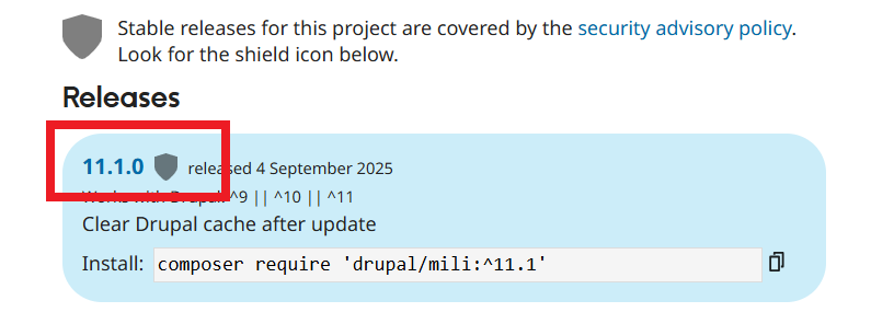 Latest theme version