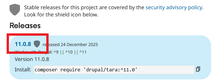 Latest theme version
