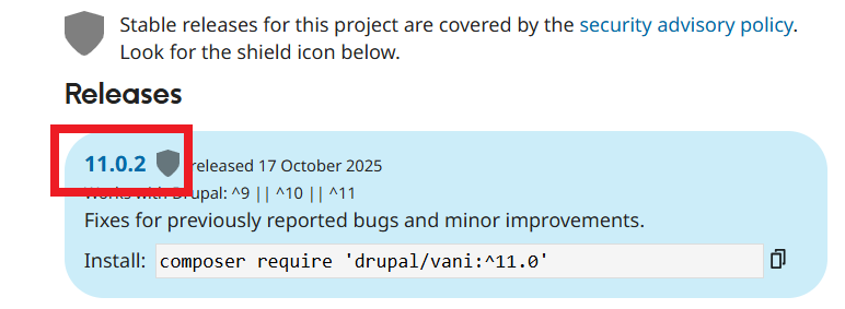 Latest theme version