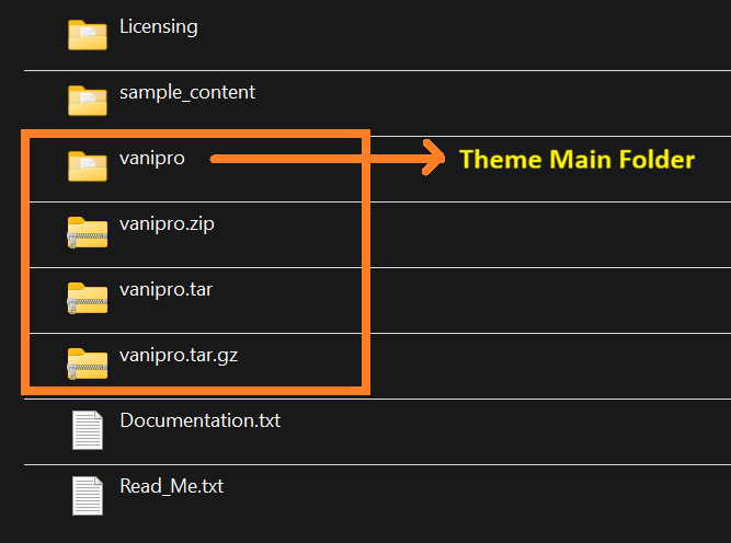 VaniPro Downloaded Files