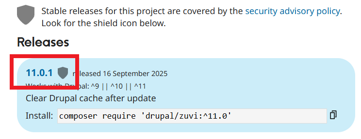 Latest theme version